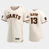 San Francisco Giants 13 Austin Slater Cream Home Jersey - Robokeg