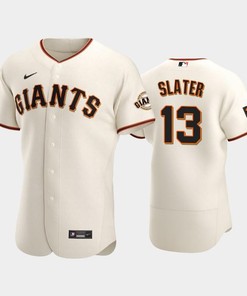 San Francisco Giants 13 Austin Slater Cream Home Jersey - Robokeg