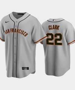 San Francisco Giants 22 Will Clark Gray Road Jersey - Robokeg