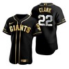 San Francisco Giants #22 Will Clark Mlb Golden Brandedition Black Jersey Gift For Giants Fans - Robokeg