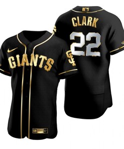 San Francisco Giants #22 Will Clark Mlb Golden Brandedition Black Jersey Gift For Giants Fans - Robokeg