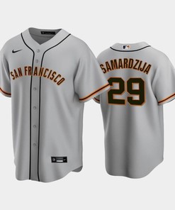 San Francisco Giants 29 Jeff Samardzija Gray Road Jersey - Robokeg
