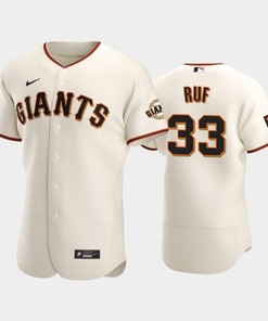 San Francisco Giants 33 Darin Ruf Cream Home Jersey - Robokeg