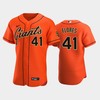 San Francisco Giants 41 Wilmer Flores Alternate Jersey Orange Jersey - Robokeg