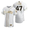 San Francisco Giants #47 Johnny Cueto Mlb Golden Brandedition White Jersey Gift For Giants Fans - Robokeg