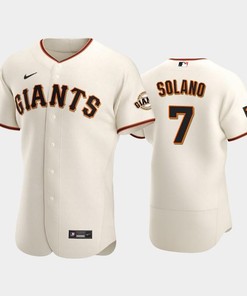 San Francisco Giants 7 Donovan Solano Cream Home Jersey - Robokeg