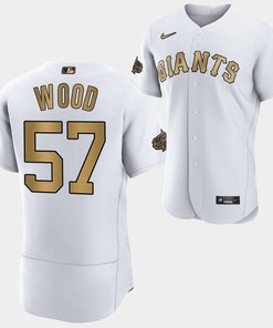 San Francisco Giants Alex Wood 57 2022-23 All-Star White Jersey Men - Robokeg