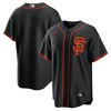 San Francisco Giants Alternate Replica Team Jersey Black Mlb - Robokeg