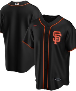 San Francisco Giants Alternate Replica Team Jersey - Black Mlb - Robokeg
