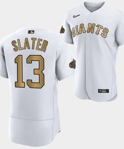 San Francisco Giants Austin Slater 13 2022-23 All-Star White Jersey Men - Robokeg