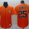 San Francisco Giants Barry Bonds #25 2020 Mlb Orange Jersey - Robokeg