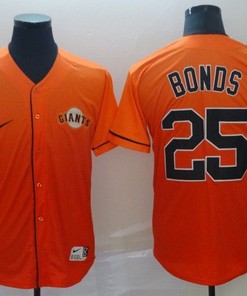 San Francisco Giants Barry Bonds #25 2020 Mlb Orange Jersey - Robokeg