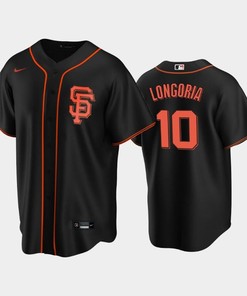 San Francisco Giants Black Alternate 10 Evan Longoria Jersey - Robokeg