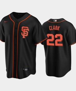 San Francisco Giants Black Alternate 22 Will Clark Jersey - Robokeg