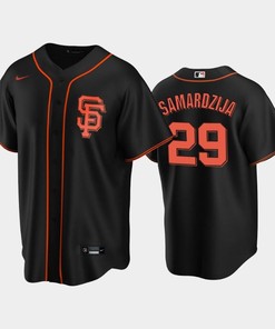 San Francisco Giants Black Alternate 29 Jeff Samardzija Jersey - Robokeg