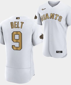 San Francisco Giants Brandon Belt 9 2022-23 All-Star White Jersey Men - Robokeg