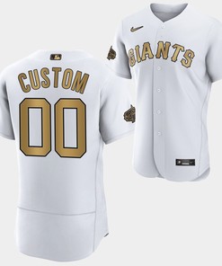 San Francisco Giants Custom 00 2022-23 All-Star White Jersey Men - Robokeg