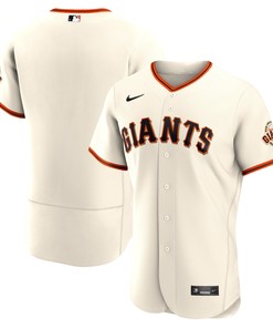 San Francisco Giants Home Authentic Team Logo Jersey - Cream Mlb - Robokeg