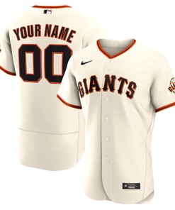 San Francisco Giants Home Official Authentic Custom Jersey - Cream Custom Jerseys Mlb - Robokeg