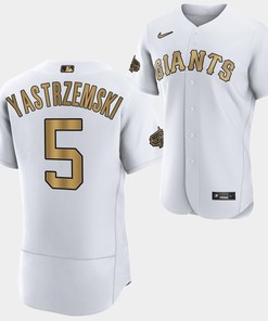 San Francisco Giants Mike Yastrzemski 5 2022-23 All-Star White Jersey Men - Robokeg