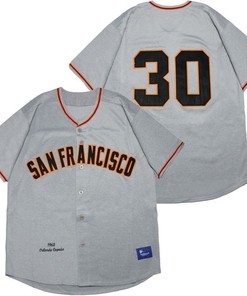 San Francisco Giants Orlando Cepeda #30 Mlb 2020 Grey Jersey - Robokeg
