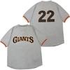 San Francisco Giants Will Clark #22 Mlb 2020 Grey Jersey - Robokeg