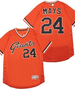 San Francisco Giants Willie Mays #24 2020 Mlb Orange Jersey - Robokeg