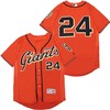San Francisco Giants Willie Mays #24 Mlb 2020 Orange Jersey - Robokeg