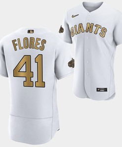 San Francisco Giants Wilmer Flores 41 2022-23 All-Star White Jersey Men - Robokeg