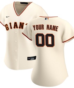 San Francisco Giants Womens Home Replica Custom Jersey - Cream Custom Jerseys Mlb - Robokeg
