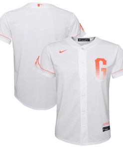 San Francisco Giants Youth City Connect Jersey - White - Robokeg