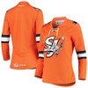 San Jose Barracuda Ccm Womens Premier Alternate Jersey - Orange Nhl - Robokeg