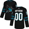 San Jose Sharks Adidas Alternate Authentic Custom Jersey - Black Custom Jerseys Nhl - Robokeg