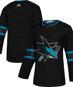San Jose Sharks Adidas Alternate Authentic Jersey - Black Nhl - Robokeg