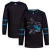 San Jose Sharks Adidas Alternate Primegreen Authentic Pro Jersey - Black Nhl - Robokeg
