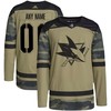 San Jose Sharks Adidas Military Appreciation Team Authentic Custom Practice Jersey - Camo Custom Jerseys Nhl - Robokeg