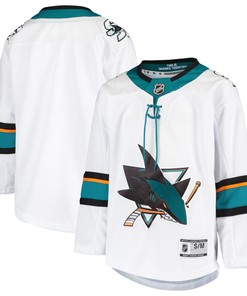 San Jose Sharks Away Premier Jersey - White Nhl - Robokeg
