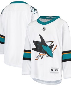 San Jose Sharks Away Replica Jersey - White Nhl - Robokeg