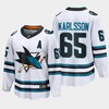 San Jose Sharks Erik Karlsson 65 2022-23 Away White Jersey The Evolve - Robokeg