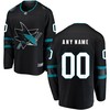 San Jose Sharks Fanatics Branded Alternate Breakaway Custom Jersey - Black Custom Jerseys Nhl - Robokeg