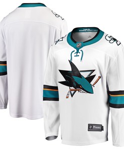 San Jose Sharks Fanatics Branded Breakaway Away Jersey - White Nhl - Robokeg
