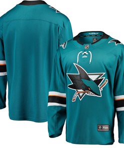 San Jose Sharks Fanatics Branded Breakaway Home Jersey Teal Nhl - Robokeg