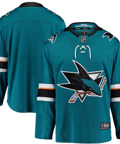 San Jose Sharks Fanatics Branded Breakaway Home Jersey - Teal Nhl - Robokeg