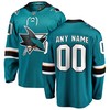 San Jose Sharks Fanatics Branded Home Breakaway Custom Jersey - Teal Custom Jerseys Nhl - Robokeg