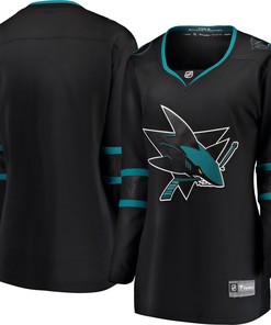 San Jose Sharks Fanatics Branded Womens Alternate Breakaway Jersey - Black Nhl - Robokeg
