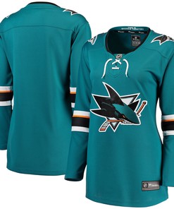 San Jose Sharks Fanatics Branded Womens Breakaway Away Jersey - Teal Nhl - Robokeg