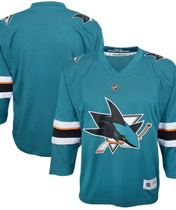 San Jose Sharks Home Replica Blank Jersey - Teal Nhl - Robokeg