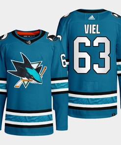 San Jose Sharks Jeffrey Viel 63 Teal Primegreen 2022-23 Home Jersey - Robokeg