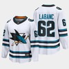 San Jose Sharks Kevin Labanc 62 2022-23 Away White Jersey The Evolve - Robokeg
