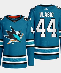 San Jose Sharks Marc-Edouard Vlasic 44 Teal Primegreen 2022-23 Home Jersey - Robokeg